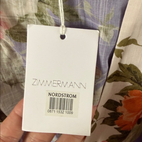 NEW Zimmermann Pattie tiered floral wrap dress - Picture 8 of 12